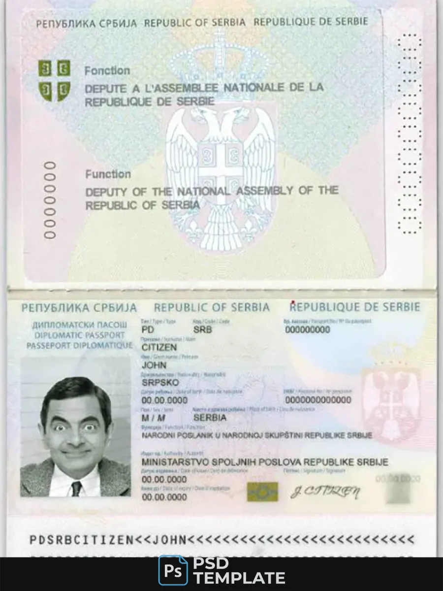 Serbia Diplomatic Passport 2008 2016 — Passports