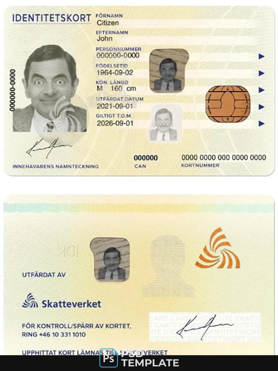 Sweden New Id Card — ID Cards