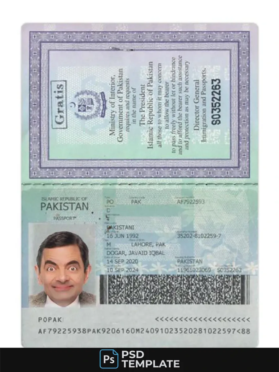 Pakistan Passport 2020 Present