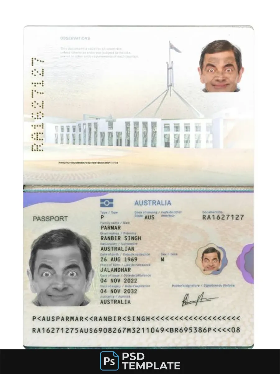 Australia Passport 2022 Present — Passports