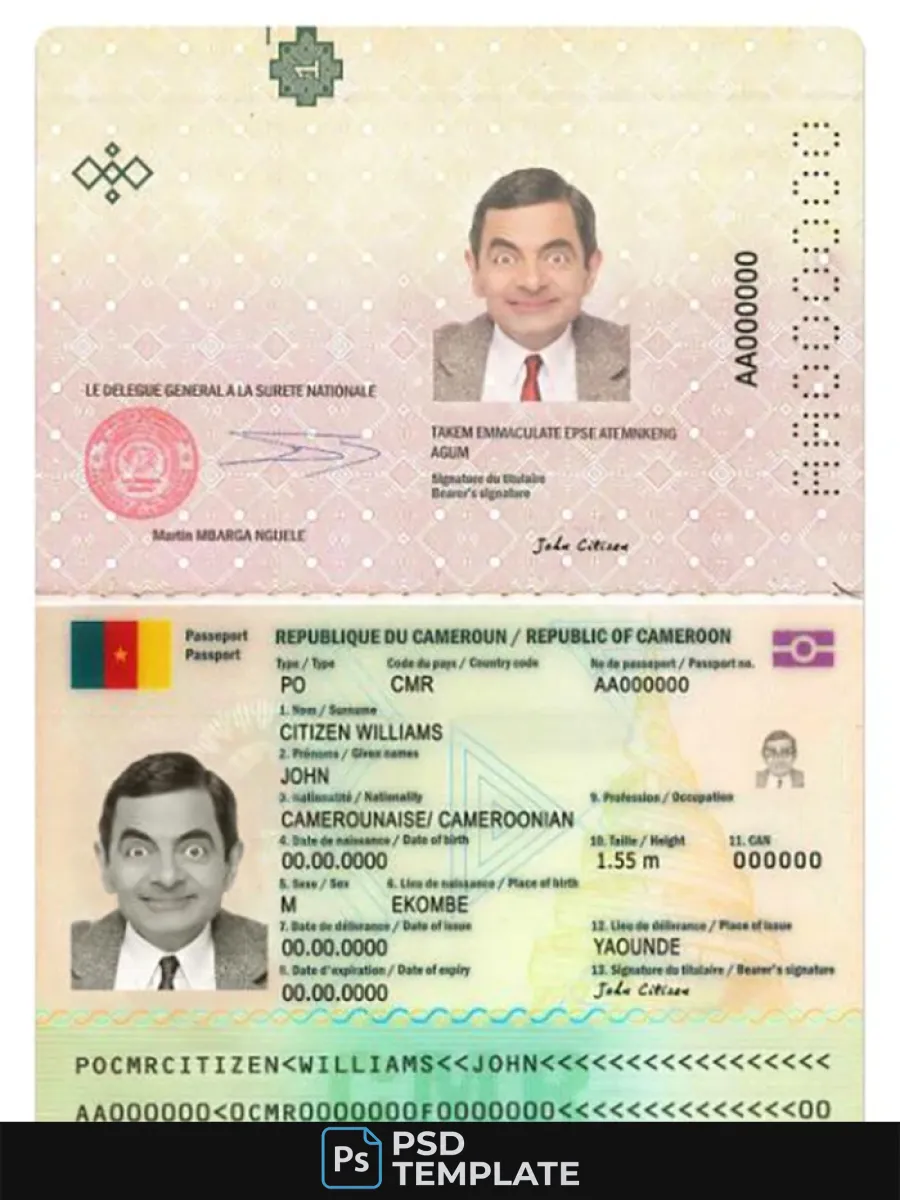 Cameroon Passport New Version — Passports
