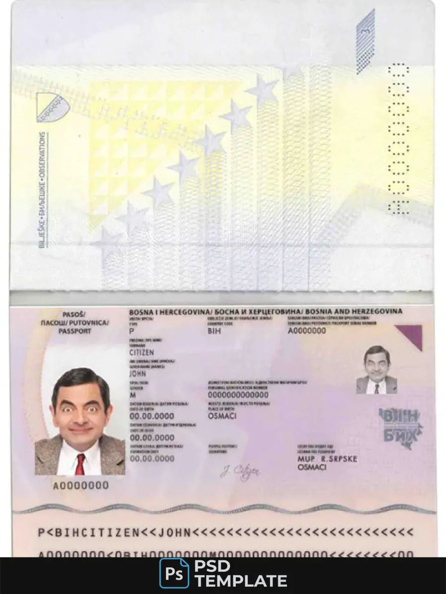 Bosnia And Herzegovina Passport — Passports