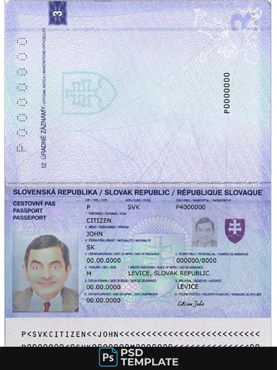 Slovakia Passport Version 2 — Passports
