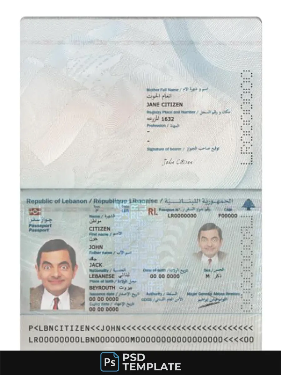 Lebanon Passport 2022 Present — Passports