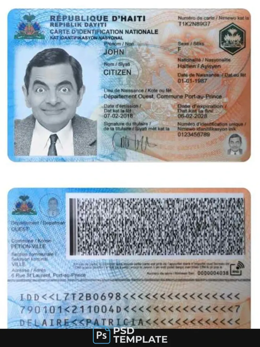 Haiti Identity Card — ID Cards