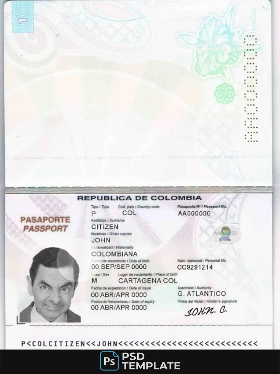 Colombia Passport 2018 2018 — Passports