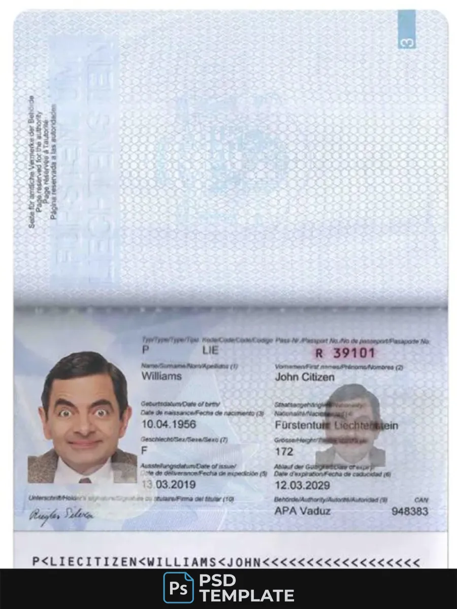 Liechtenstein Passport — Passports