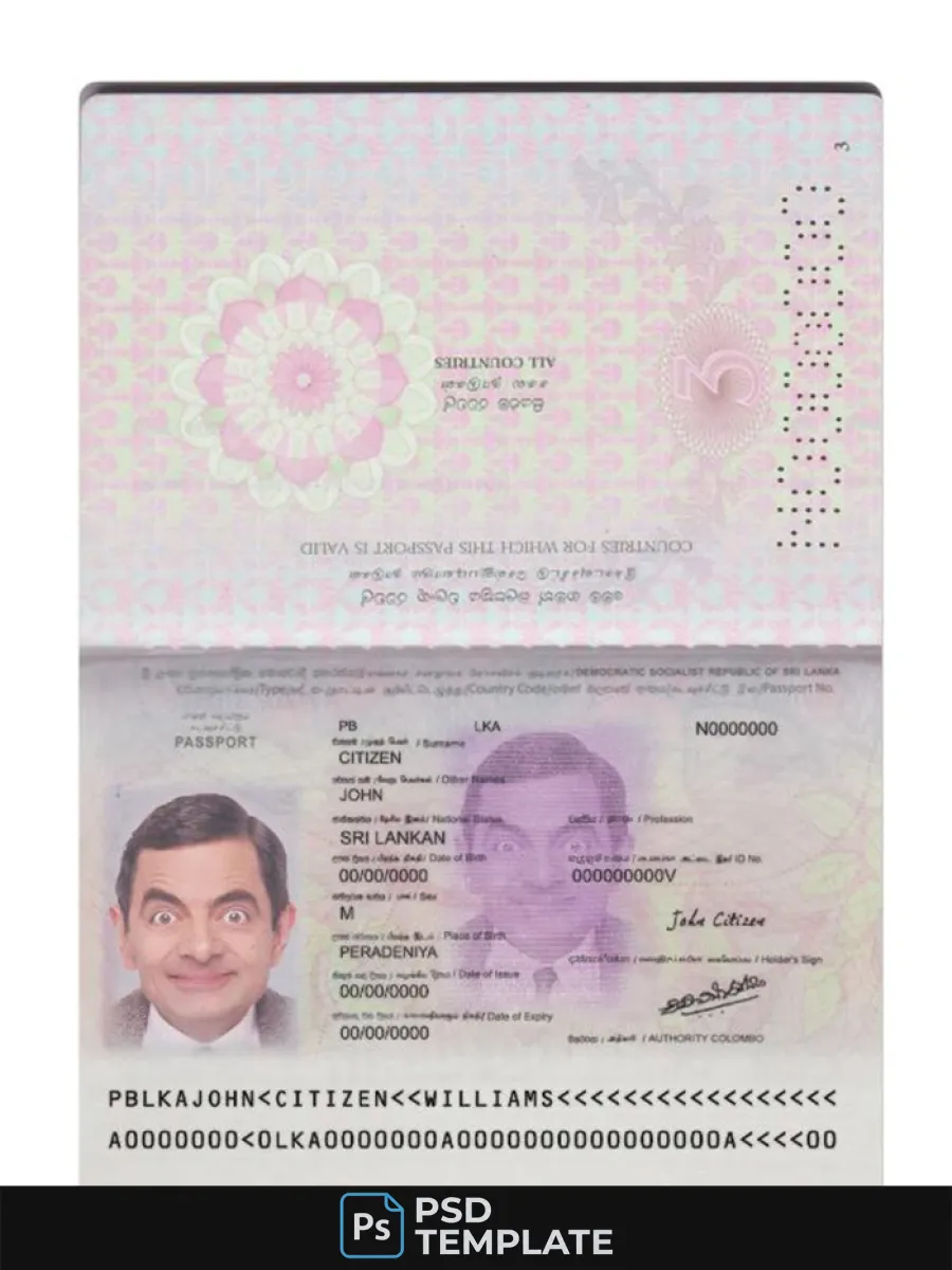 Sri Lanka Passport Version 2 — Passports