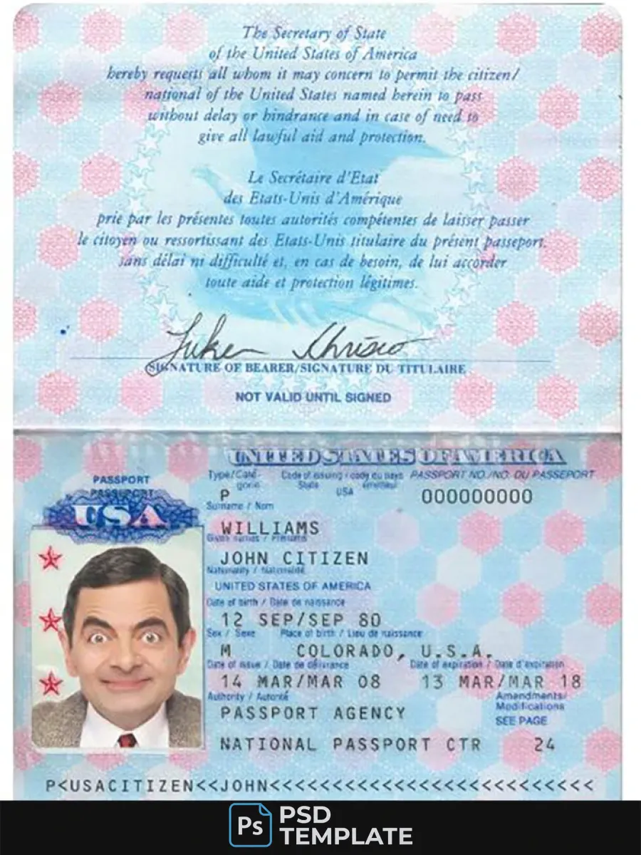 Usa Passport Version 2 — Passports