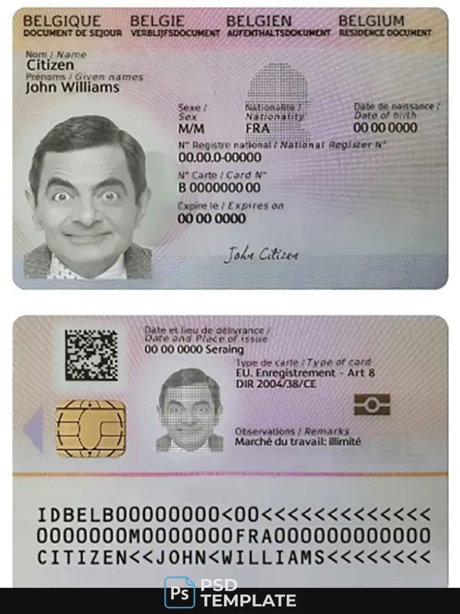 Belgium Residence Card 2021 Present — Residence Permit