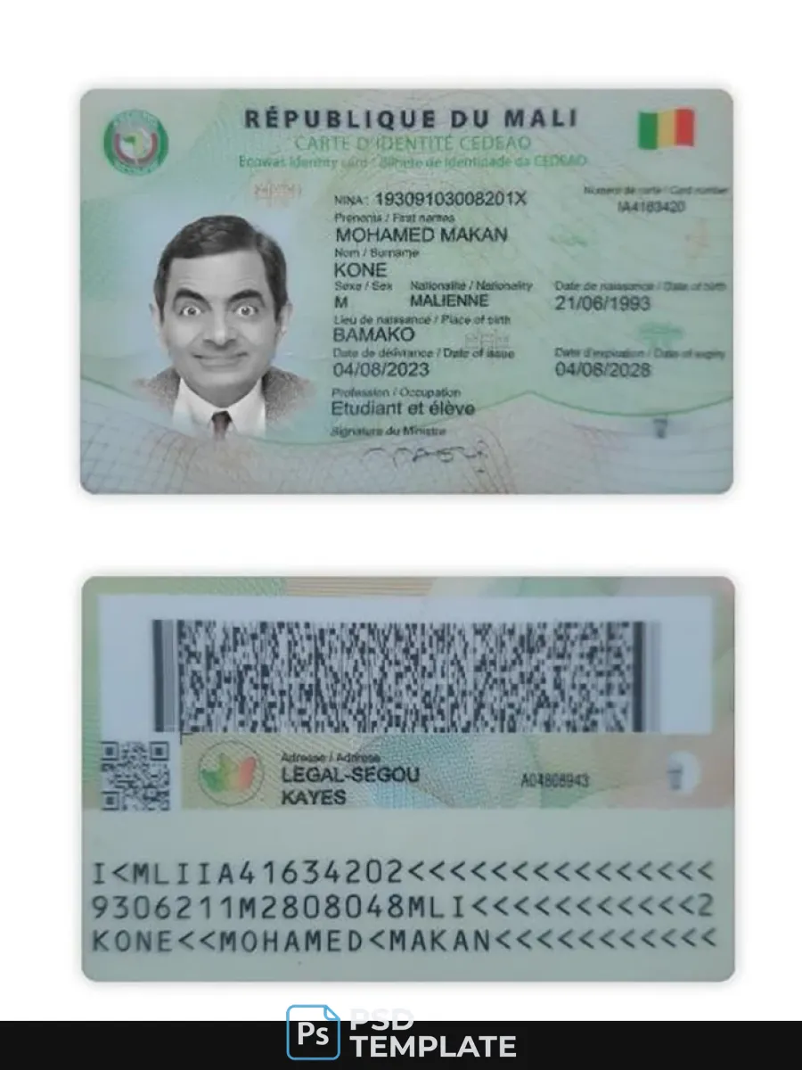 Mali Id Card — ID Cards