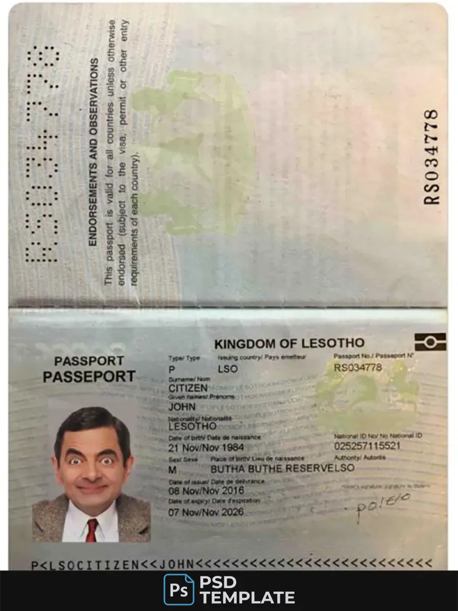 Lesotho Passport — Passports