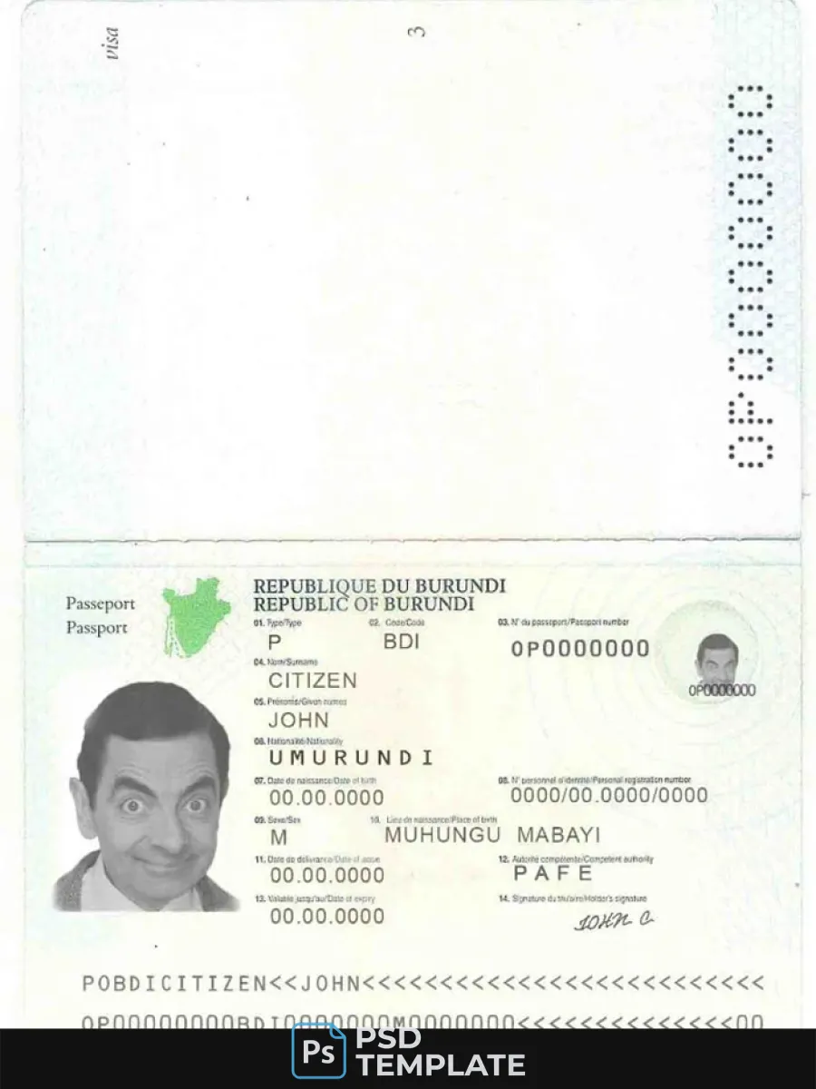 Burundi Passport 2011 2019 — Passports