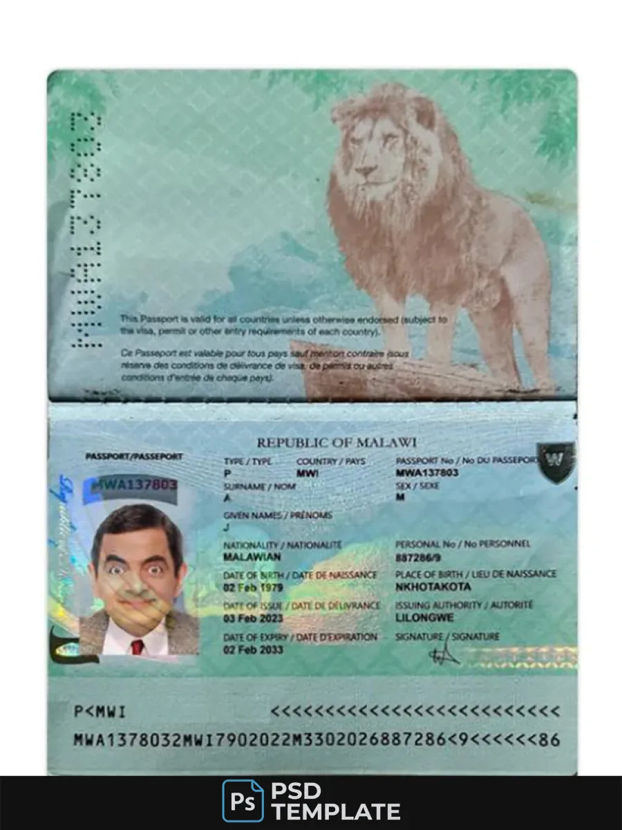 Malawi Passport 2023 Present — Passports