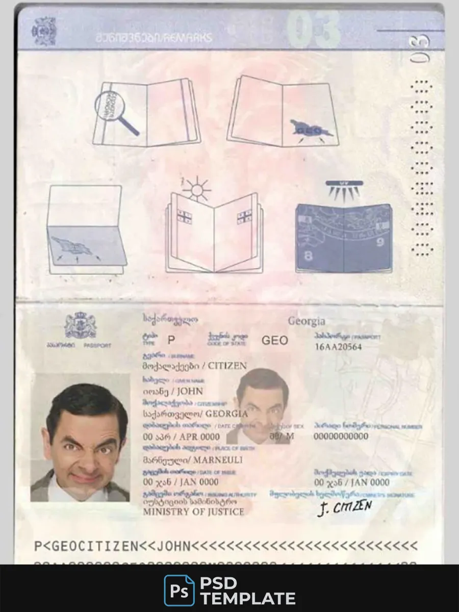 Georgia Passport — Passports