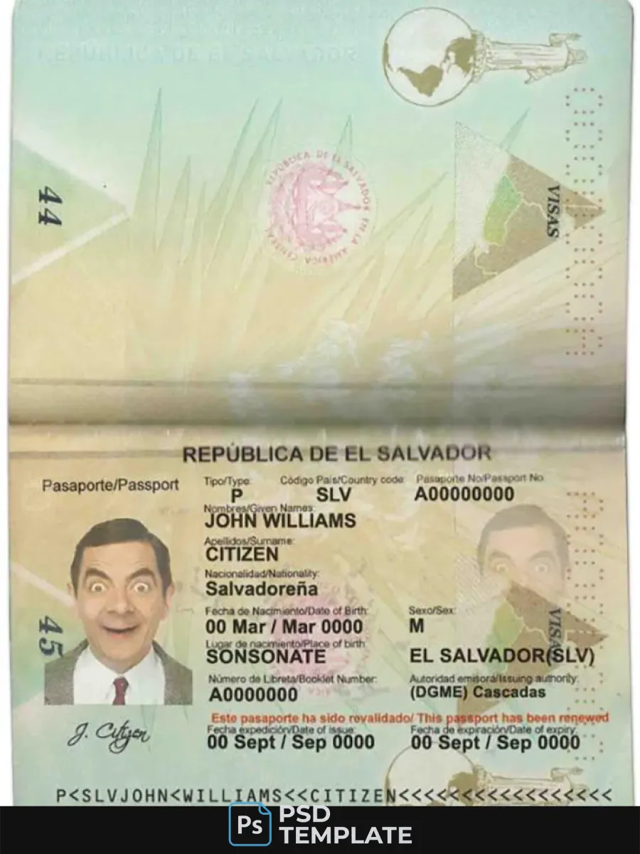 Salvador Passport — Passports