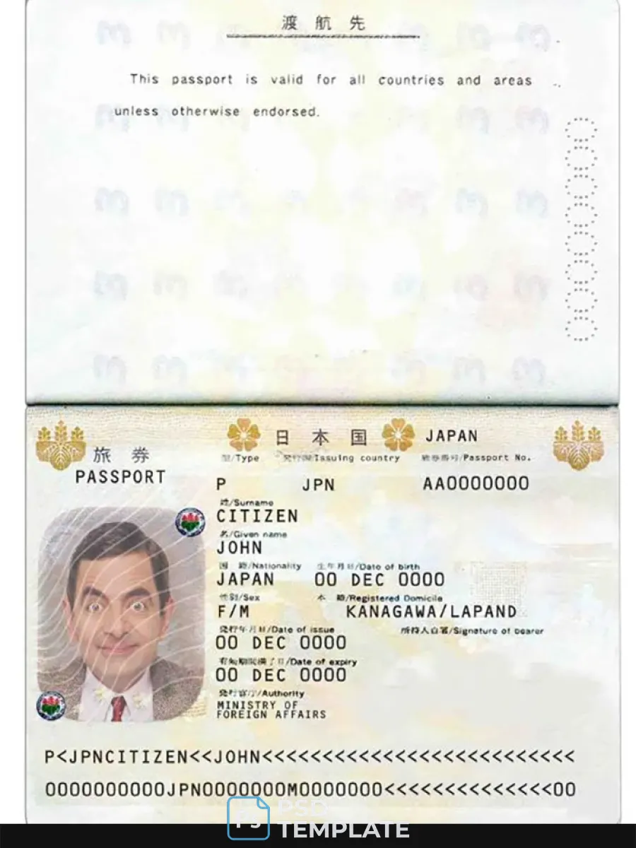 Japan Passport — Passports