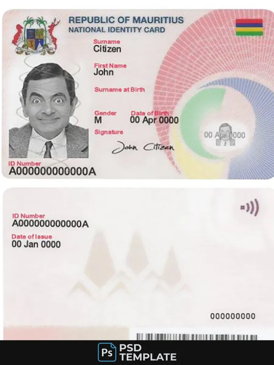 Mauritius Id — ID Cards