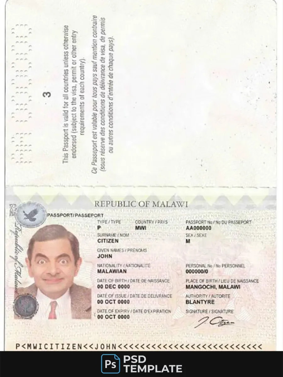 Malawi Passport — Passports
