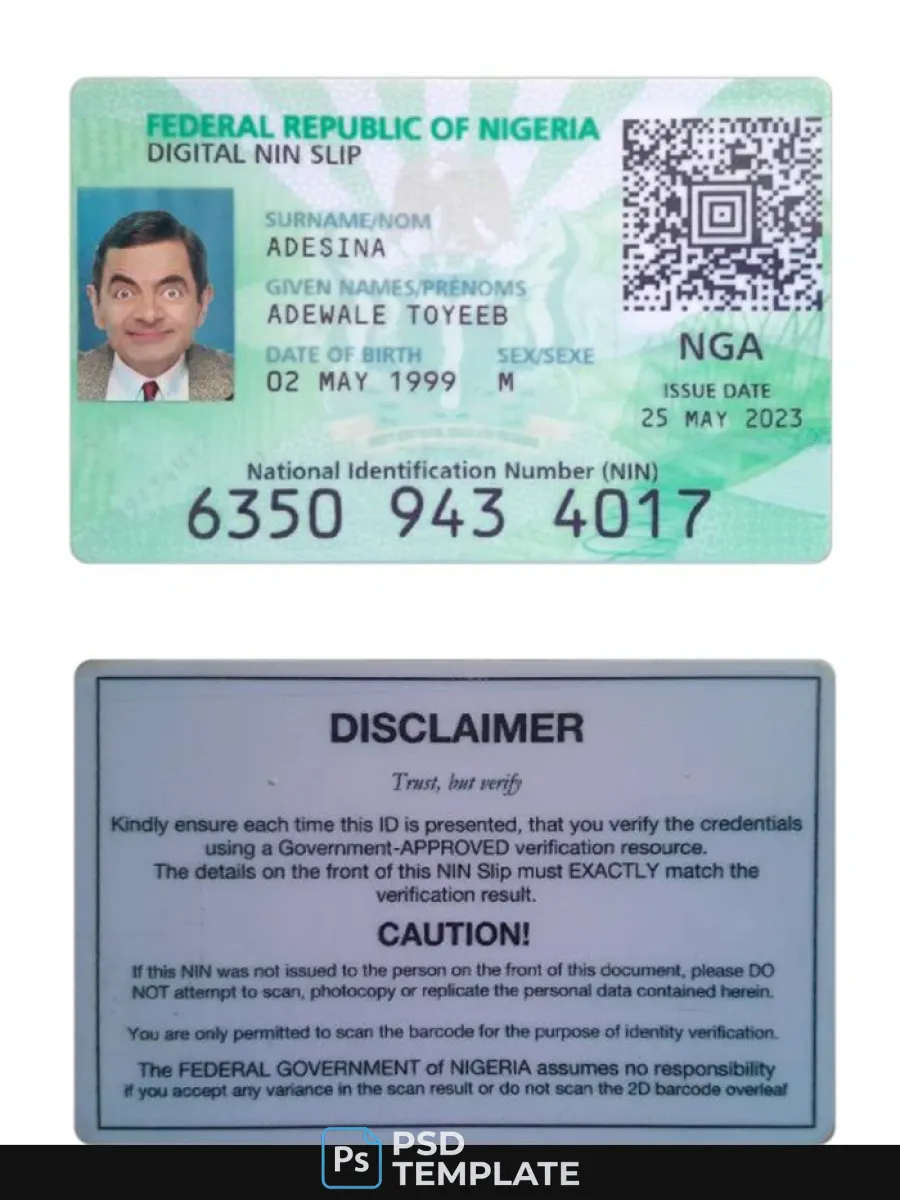 Nigeria Digital Id Card 2023 Present — ID Cards