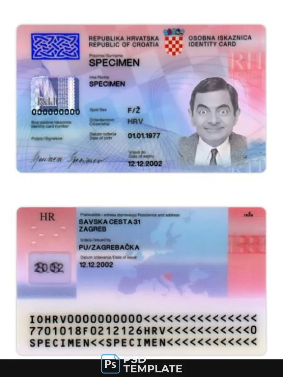 Croatia Identity Card — ID Cards