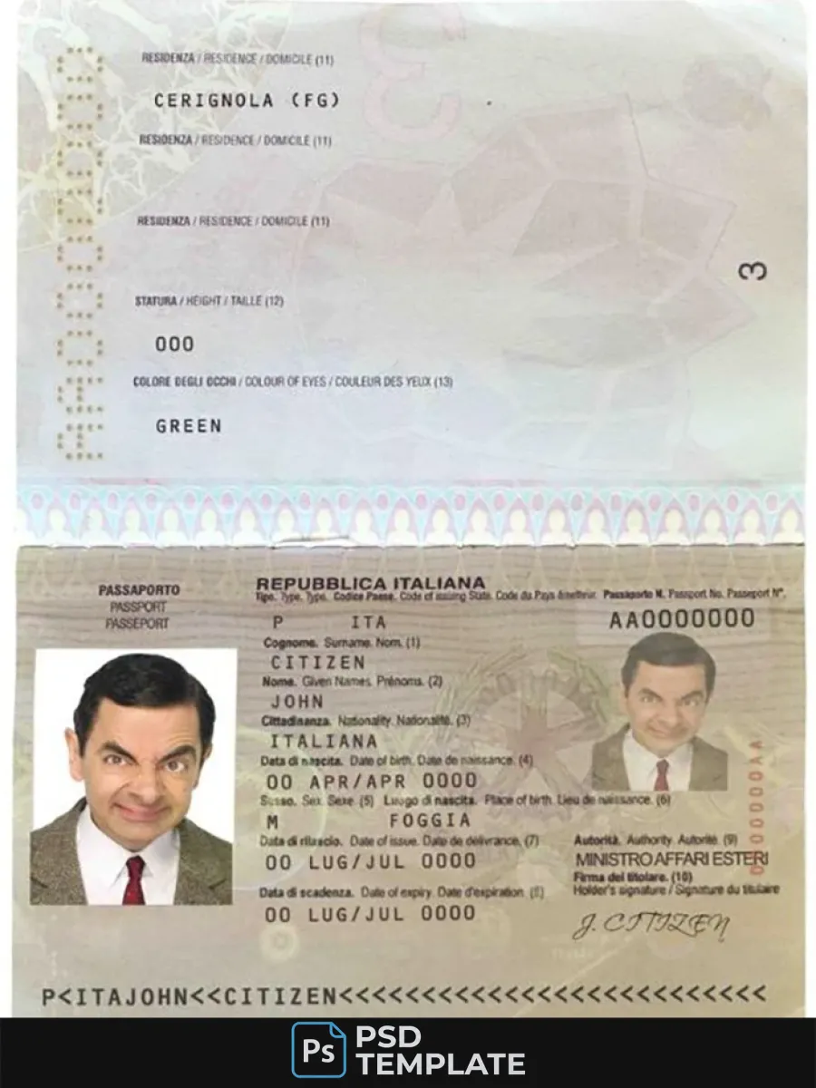 Italy Passport — Passports