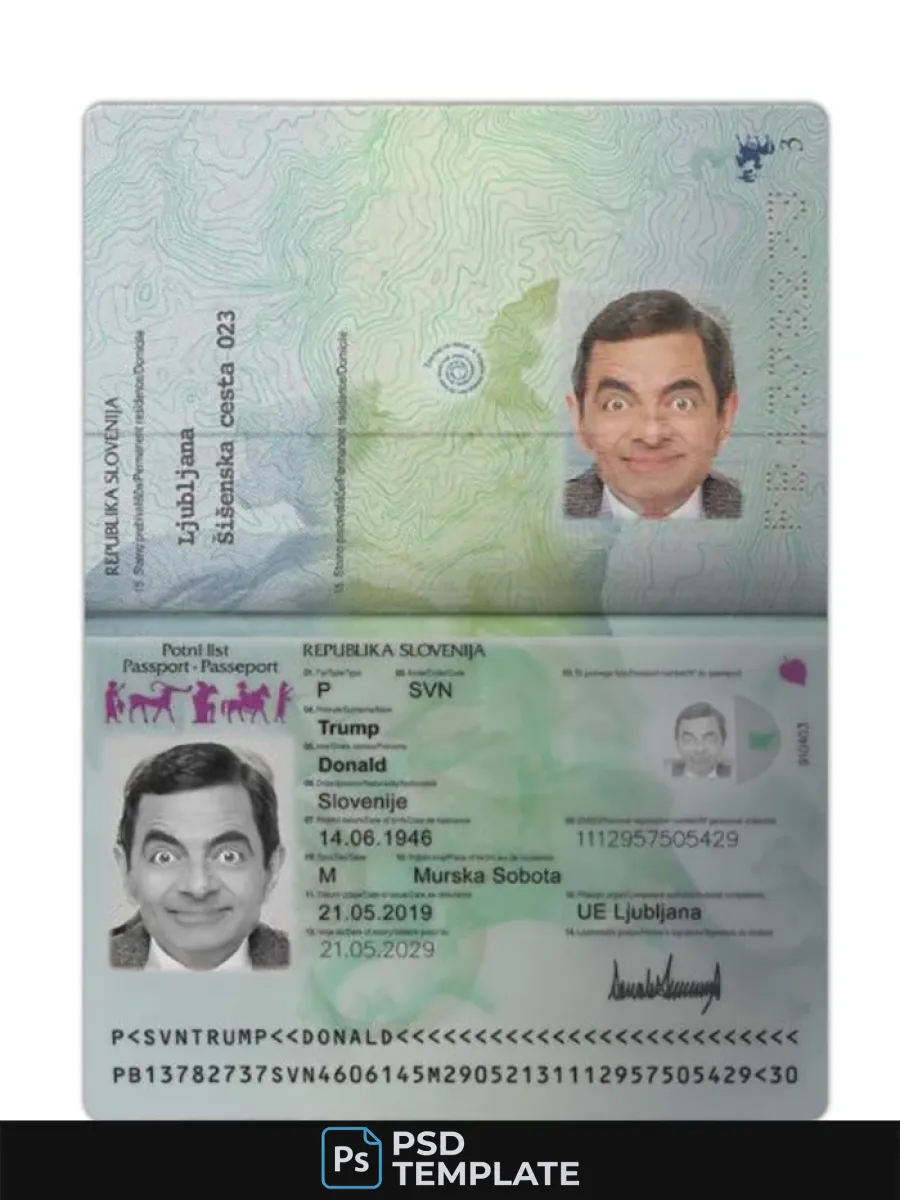 Slovenia Passport 2019 Present — Passports