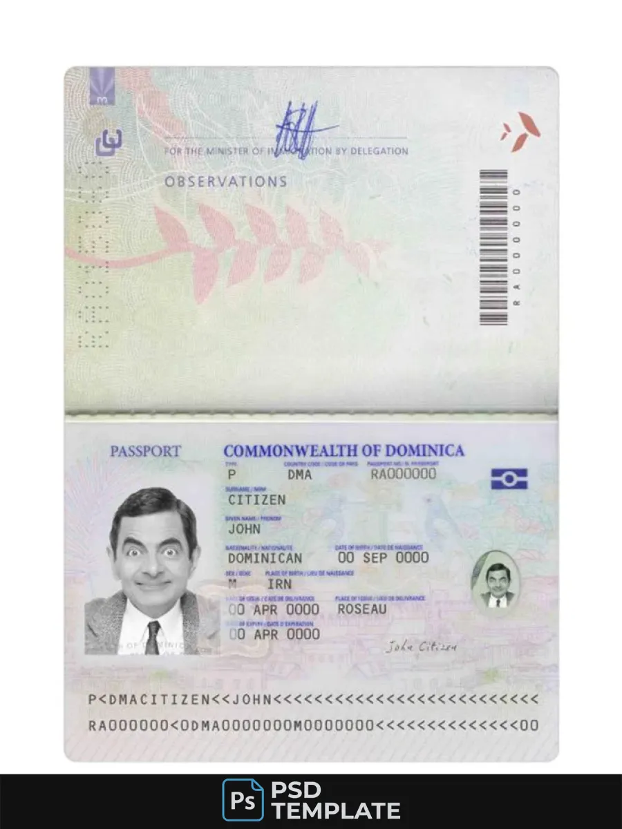 Dominica Passport 2021 Present — Passports
