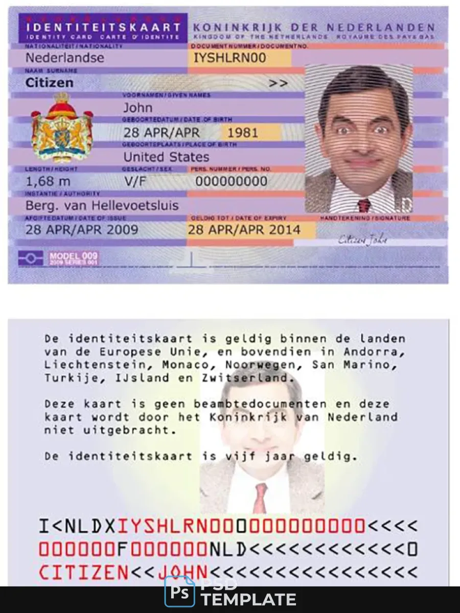 Netherland Id Version 2 — ID Cards