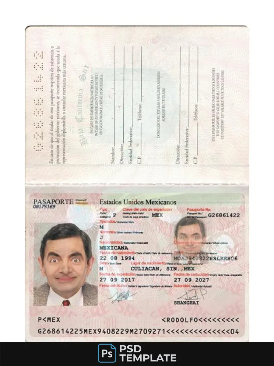 Mexico Passport 2017 Present — Passports