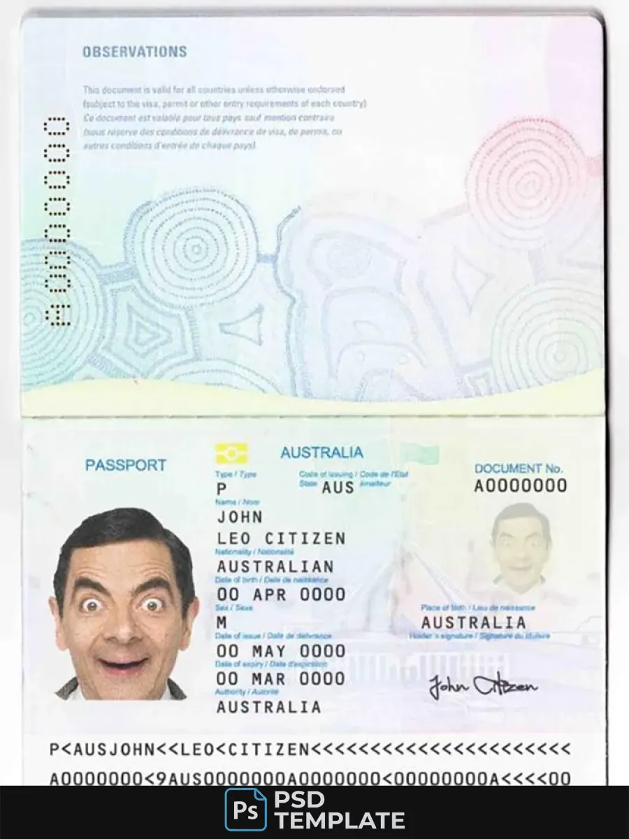 Australian Standard Passport — Passports