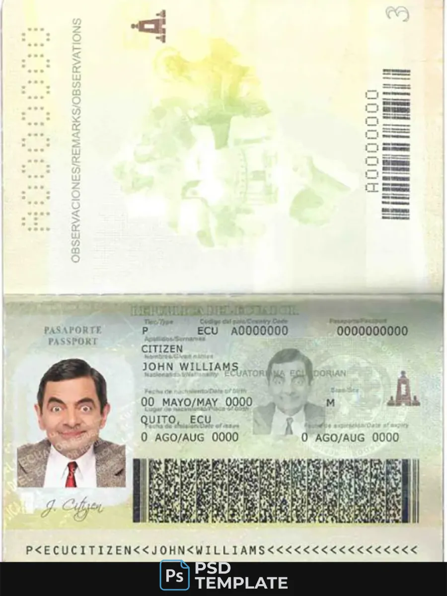 Ecuador Passport — Passports