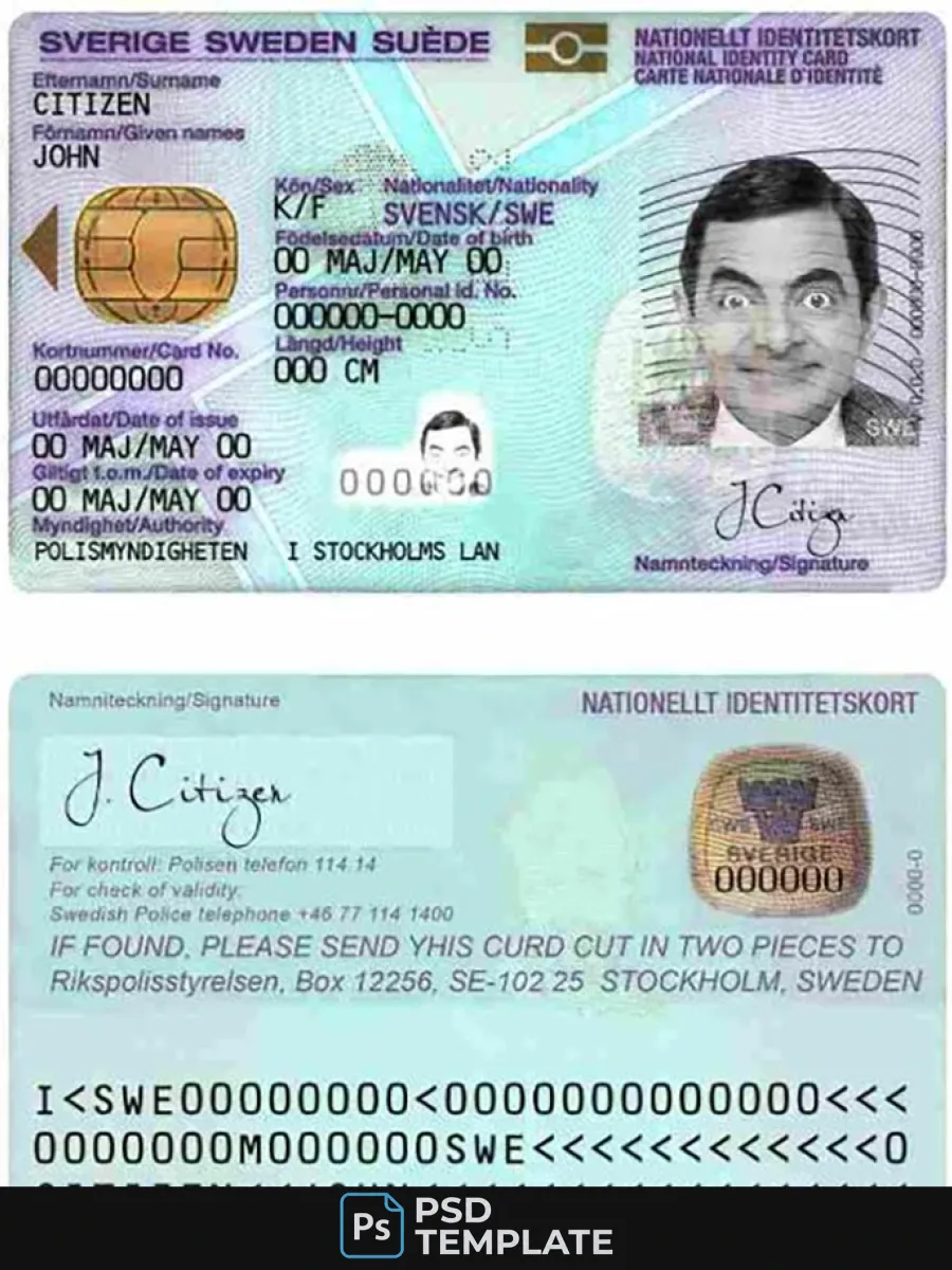 Sweden Id1 — ID Cards