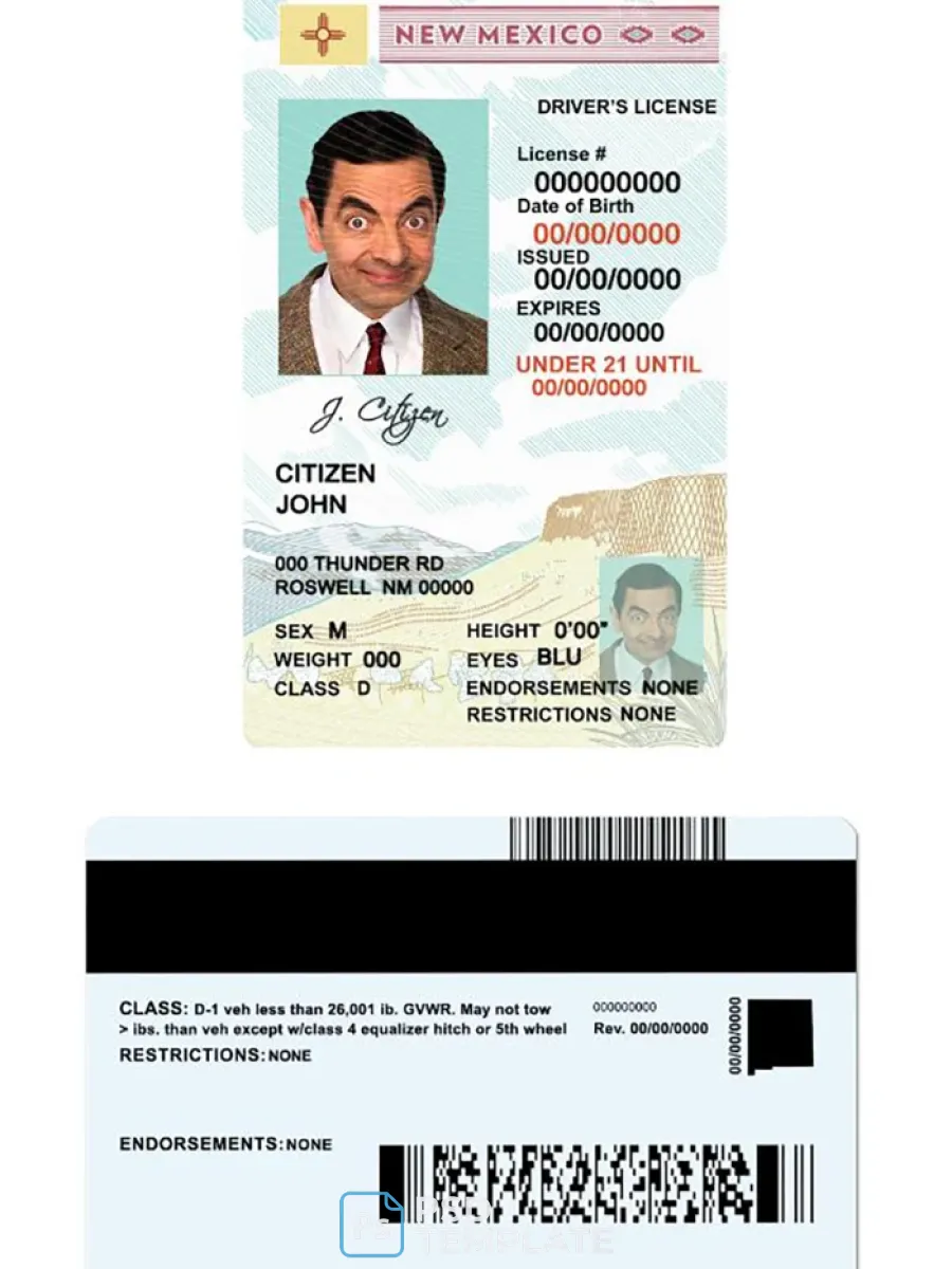 New Mexico U21 Dl — Driver License