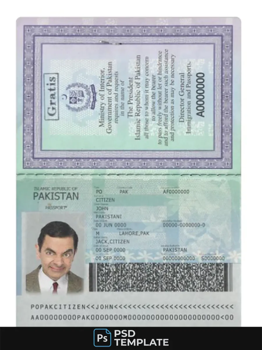 Pakistan New Passport 2020 Present — Passports
