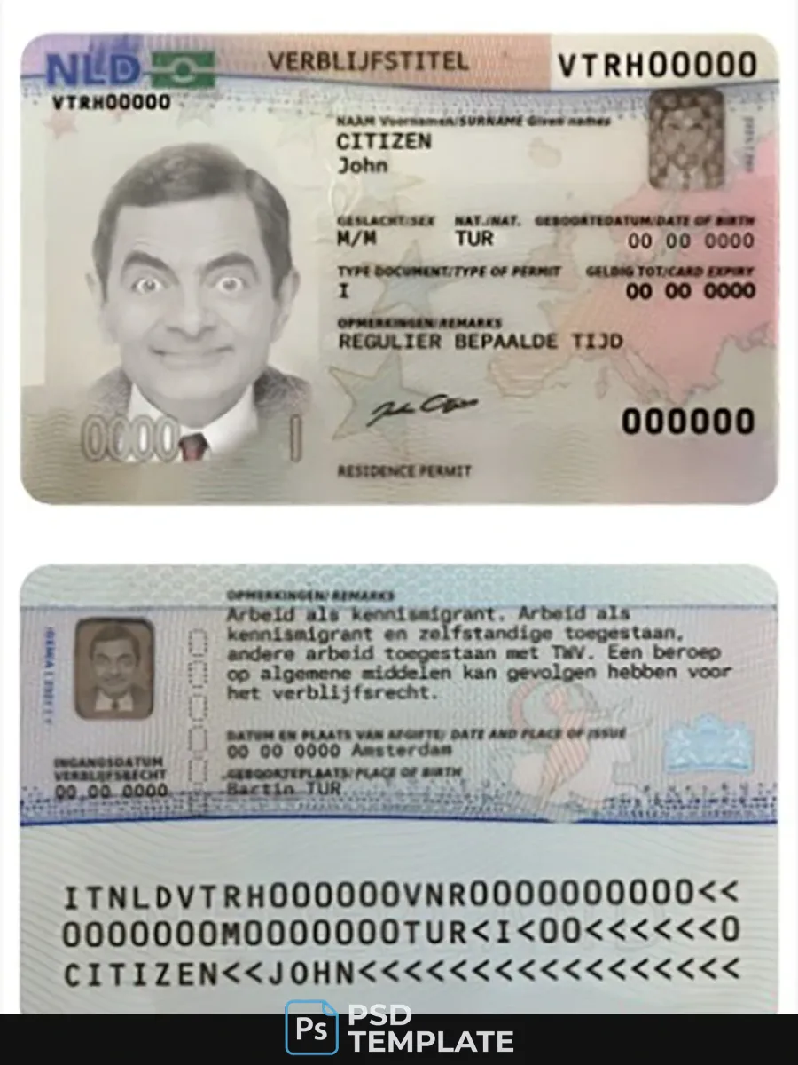 Netherland Residence Card