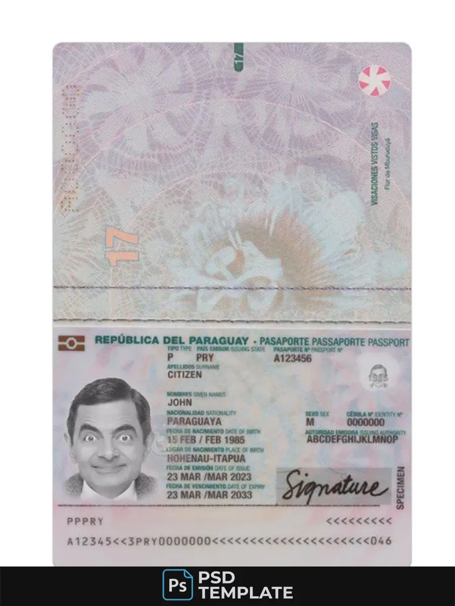 Paraguay Passport 2023 Present — Passports