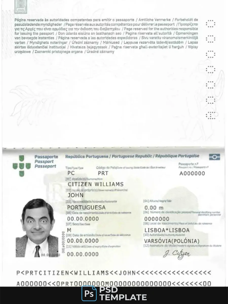 Portugal Passport 2006 2017 — Passports