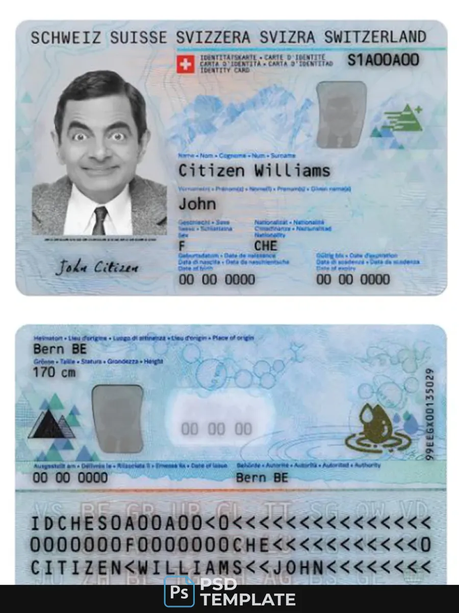 Switzerland Id Card — ID Cards