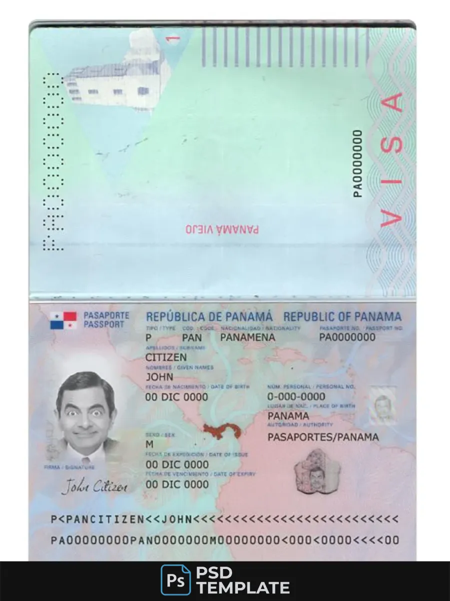 Panama Passport New 2019 Present
