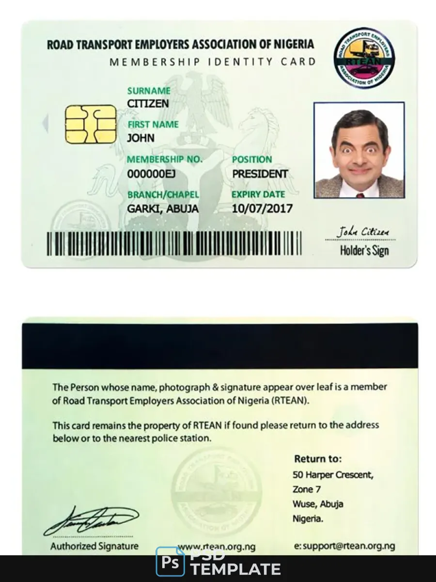 Nigeria Id Card — ID Cards