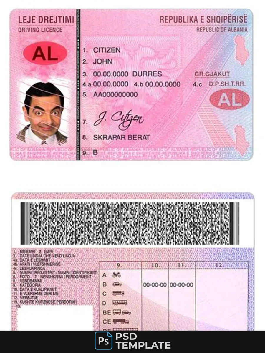 Albania Dl 2005 2015 — Driver License