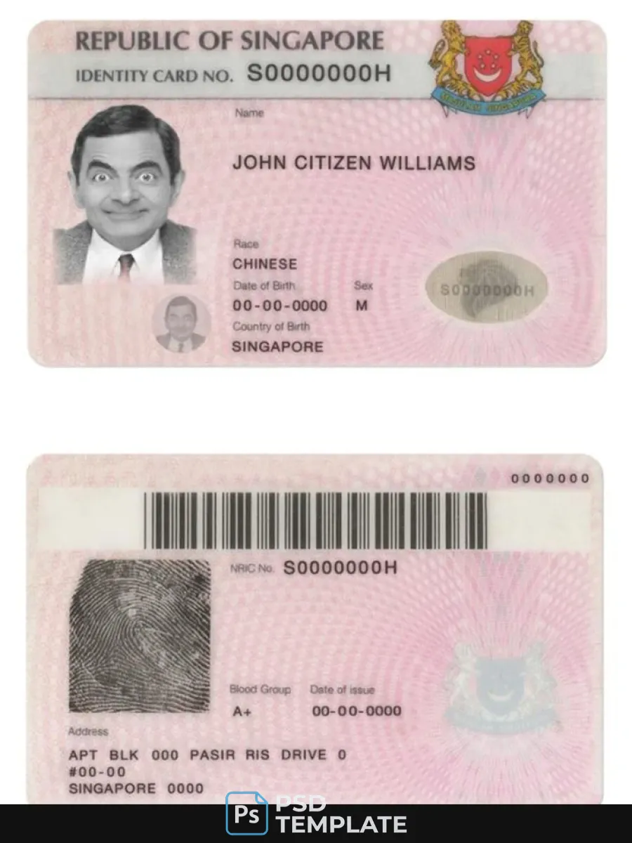 Singapore Identity Card — ID Cards