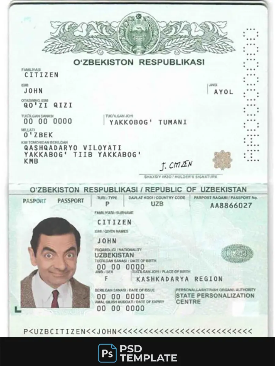 Uzbekistan Passport — Passports
