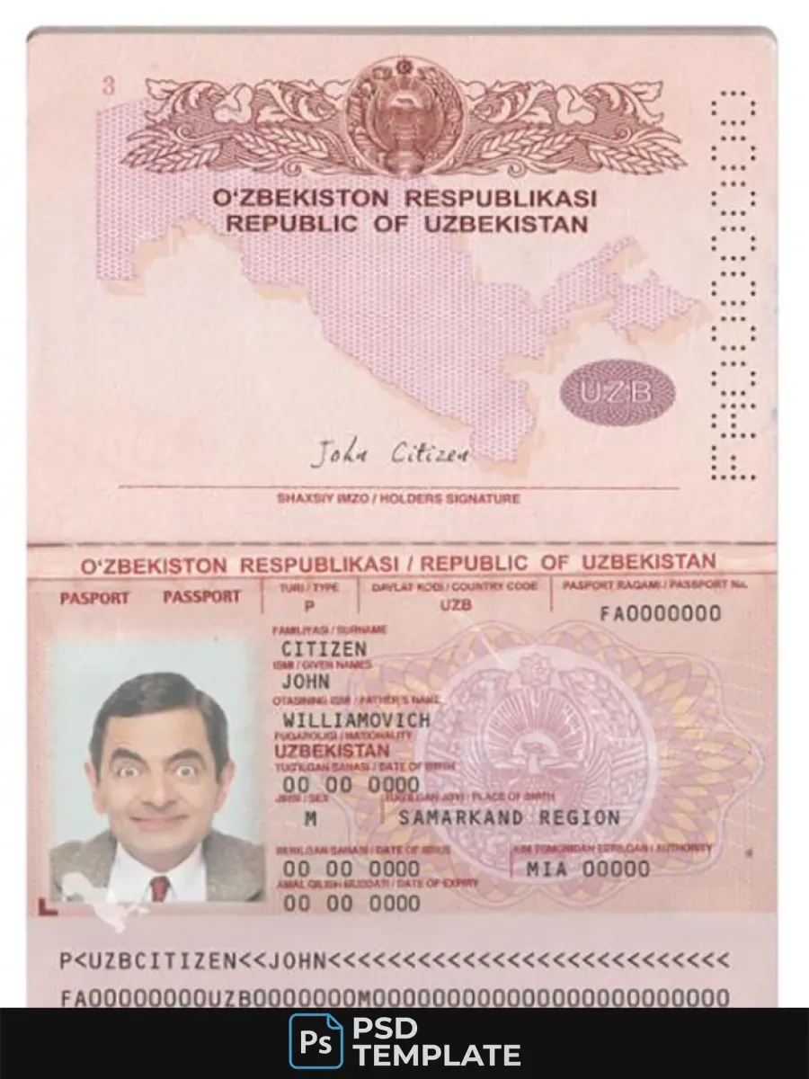 Uzbekistan Passport 2022 Present — Passports