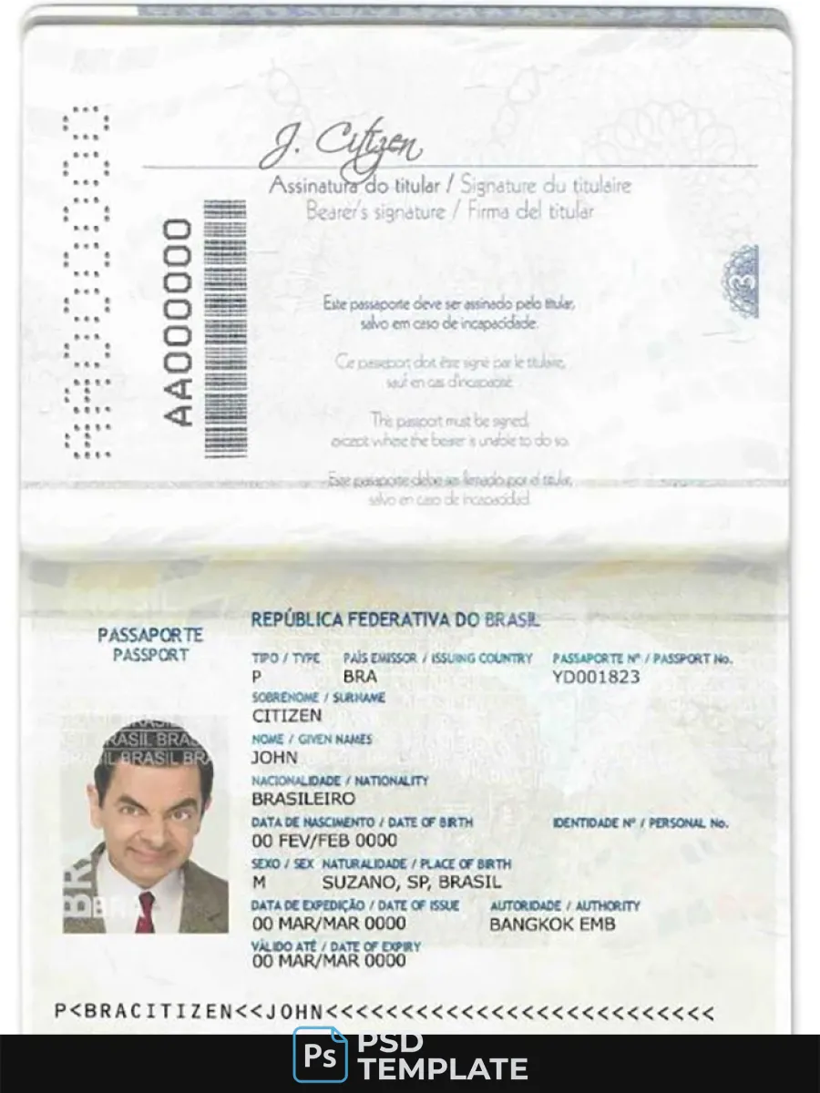 Brazil Passport 2016 2019 — Passports