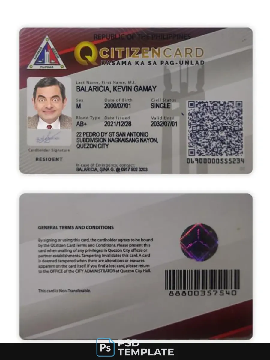 Pilippines Citizen Id Card